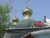 Установка новых куполов прихода
