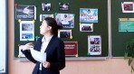 Встреча в общеобразовательной школе - гимназии номер 46 города Алма-Аты.